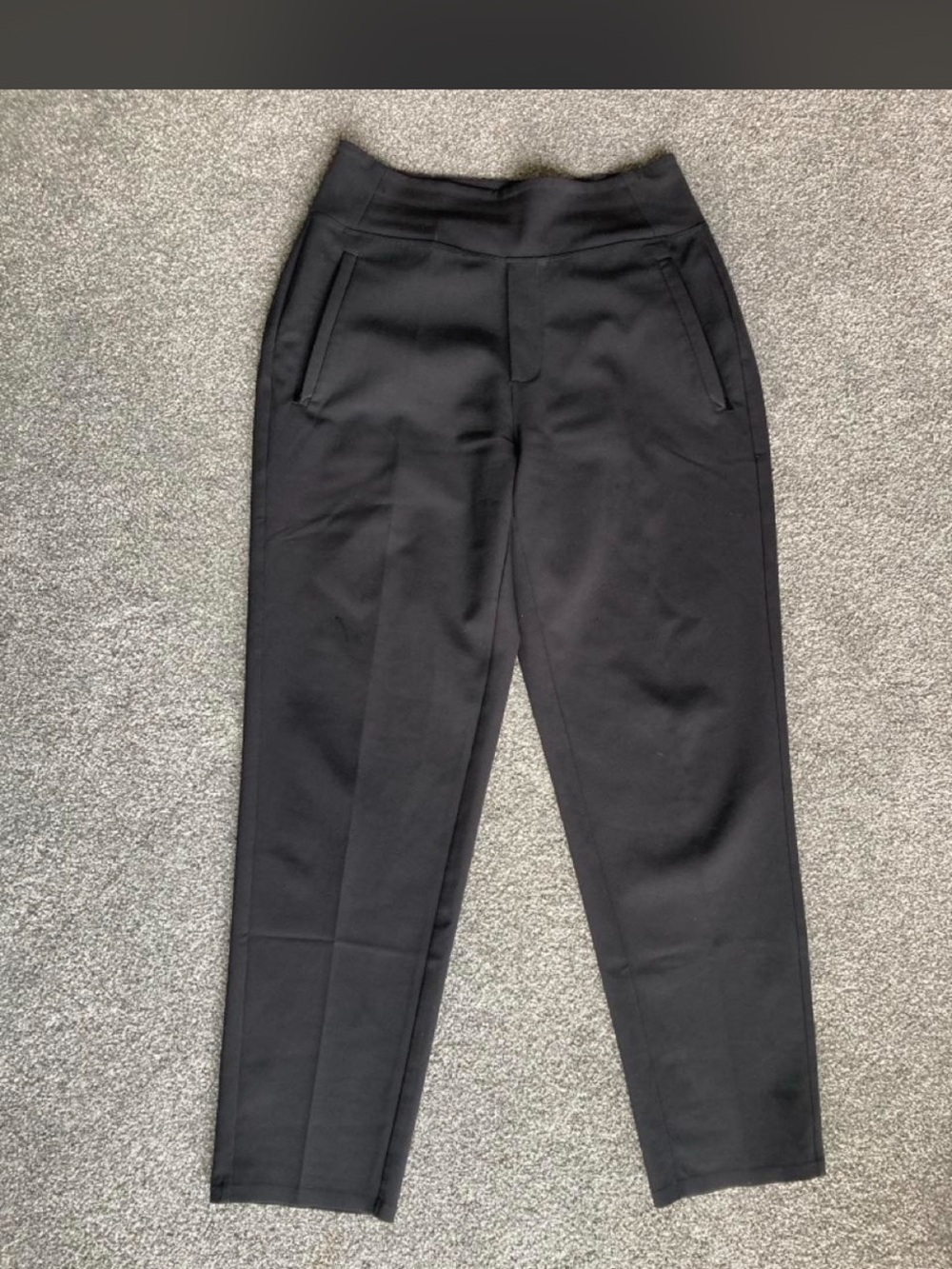 Athleta Black Straight-Leg Ponte Pants
